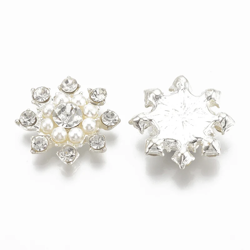 23x23x6mm 30pcs Pandahall 10-50 шт кабошоны из сплава, стразы, жемчужные украшения для изготовления ювелирных изделий, смешанные размеры, золотые - Цвет: 23x23x6mm 30pcs