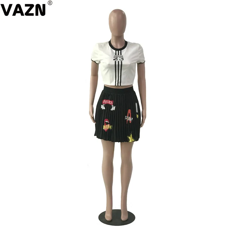 VAZN GYF18027 дизайн черные юбки для ночного клуба женские милые короткие юбки с высокой талией и бахромой