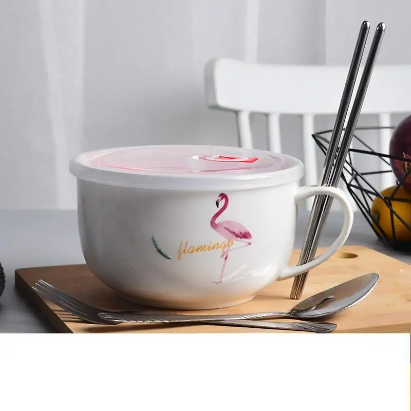 Kasesi Cocina Корейская лапша быстрого приготовления мороженого Tazone риса Cuenco блюдо тарелка посуда керамическая столовая Бар суп керамическая кухонная чаша - Цвет: MODEL M