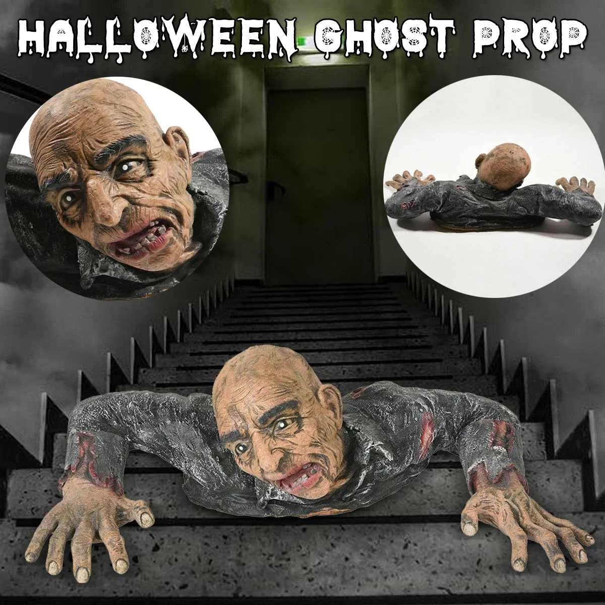 

Horror Layout Crawling Body Creepy Little Corpse Zombie Ghost Halloween Scary Haunted House Props Home Bar Halloween Party Decor