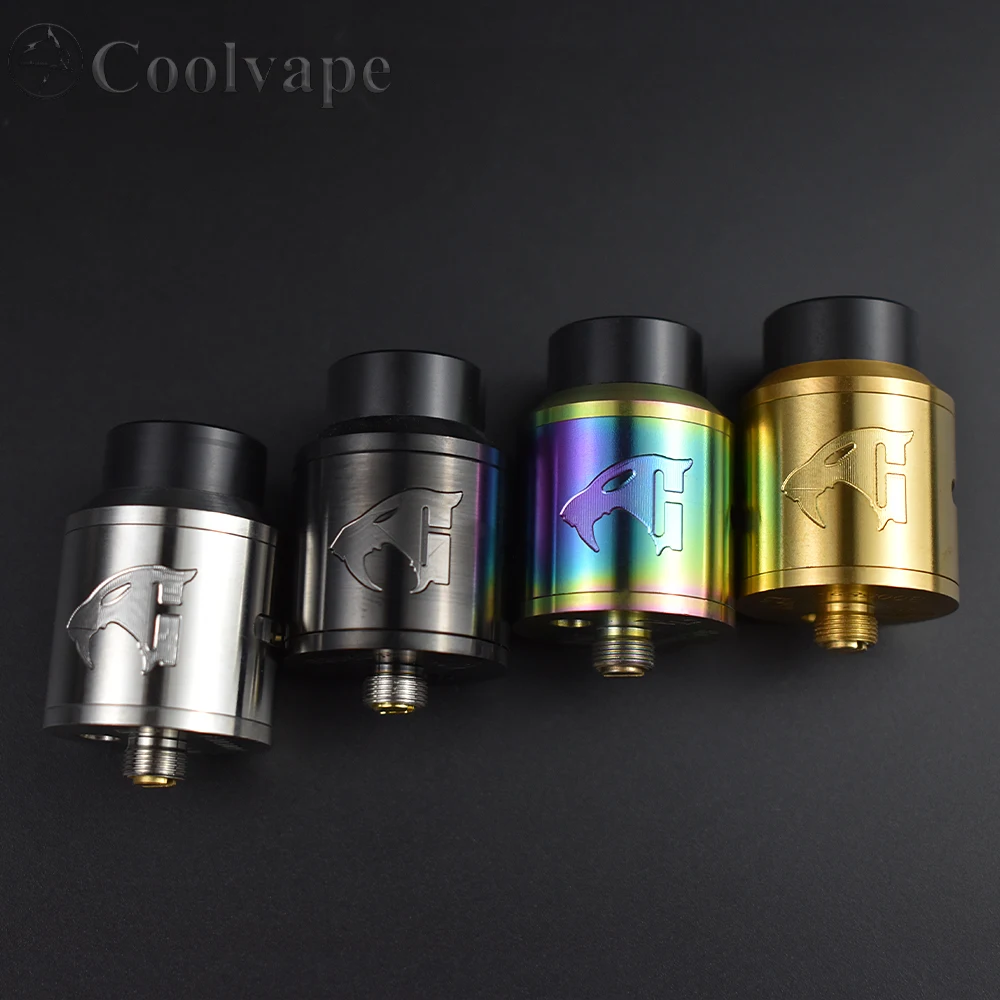 

Goon rda Goon 528 RDA 24mm with bf pin tank Rebuildable Dripping Dual Coils rda airflow intake adjustable Vaporizer vape Tank