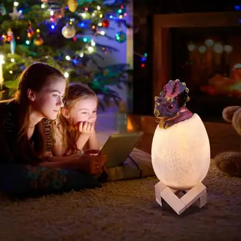 

Smart 3D Dinosaur LED Light Remote Control 16 Colors Desktop Night Lamp for Kids Low Power Consumption and Power Saving