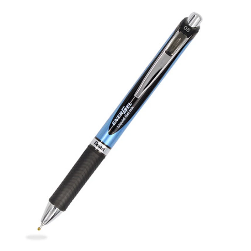 Black with black ink 3 шт./кор. Pentel BLN75 гелевая ручка с гелевыми чернилами-быстрое высыхание-иглы-0,5 мм письменные принадлежности Офисная и школьные принадлежности - Цвет: Black with black ink