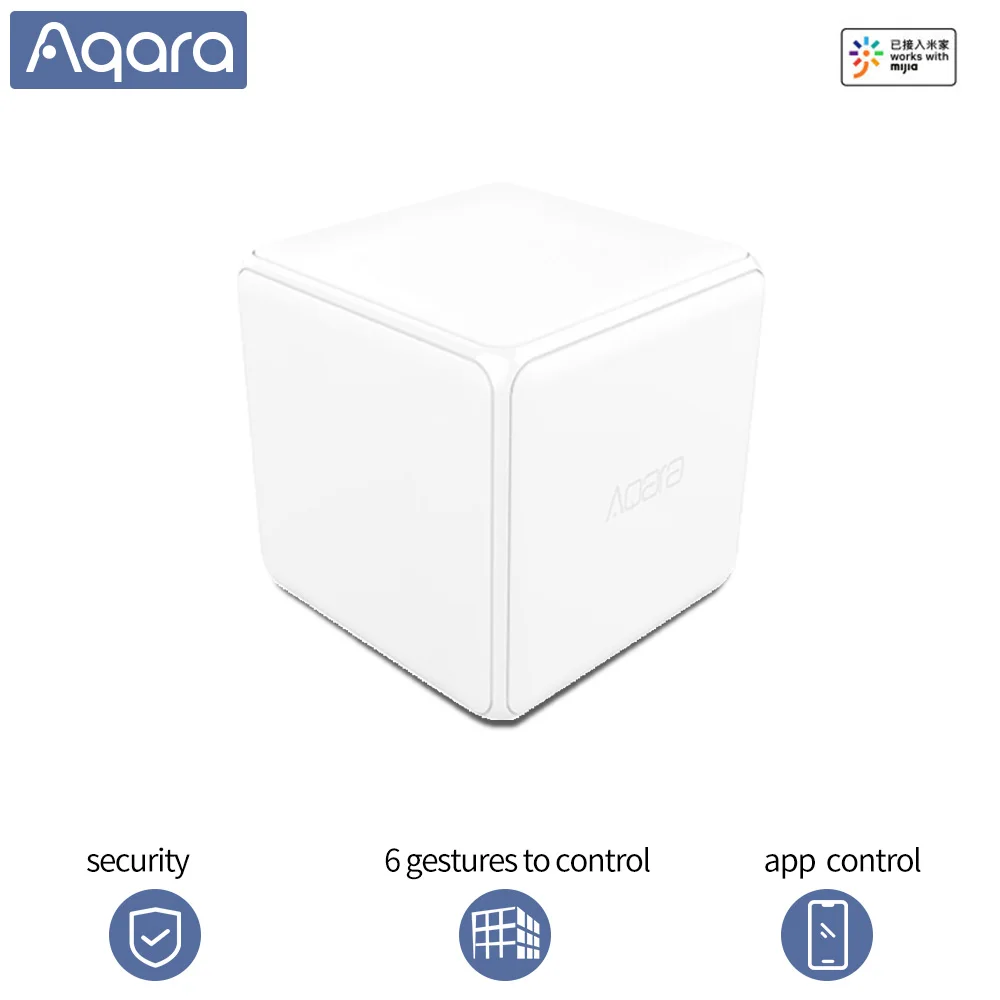 Беспроводной контроллер Aqara Magic Cube с поддержкой 6 жестов датчик Zigbee приложения