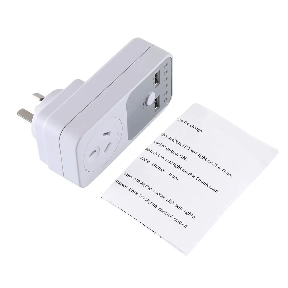 

AU Plug Countdown Timer Switch Smart Control Plug-In Socket Auto Shut Off Outlet Automaticl Turn Off Electronic Device