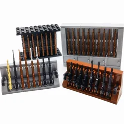 Porte armes militaire, blocs de construction, pièces, briques techniques compatibles MOC, accessoires militaires, bricolage, jouets pour garçons, loisirs pour enfants, cadeau 