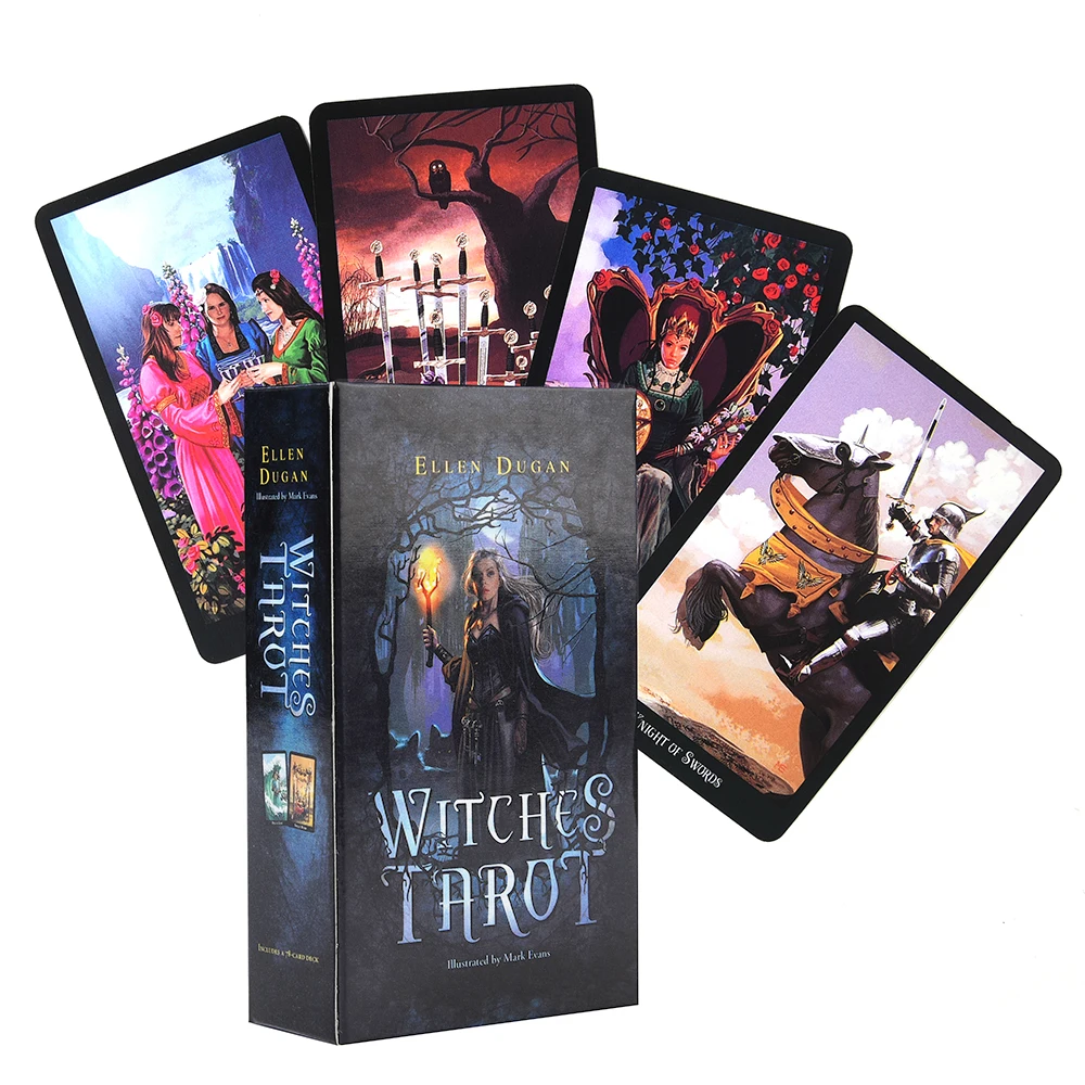 witches tarot The Wild Unknown Animal Spirit сообщения колода Таро Oracles карты коллекция ведьма Guanrdian Angel стимпанк фонтан настольная игра - Цвет: witches tarot