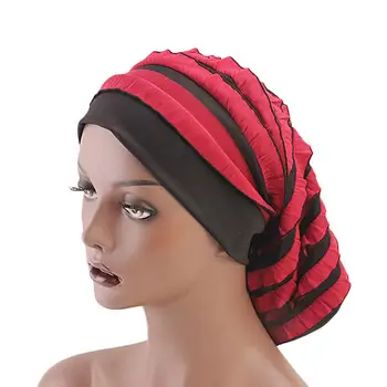 

Stripe Elastic Chemotherapy Cap Sleeping Cap Hair Loss Cap For Women Ladies Hair Coloring Beauty Long Hair Care