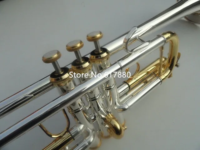 Trumpet C Tone C180SML-239 Silver Brass Key Musical instrument with case Mouthpiece