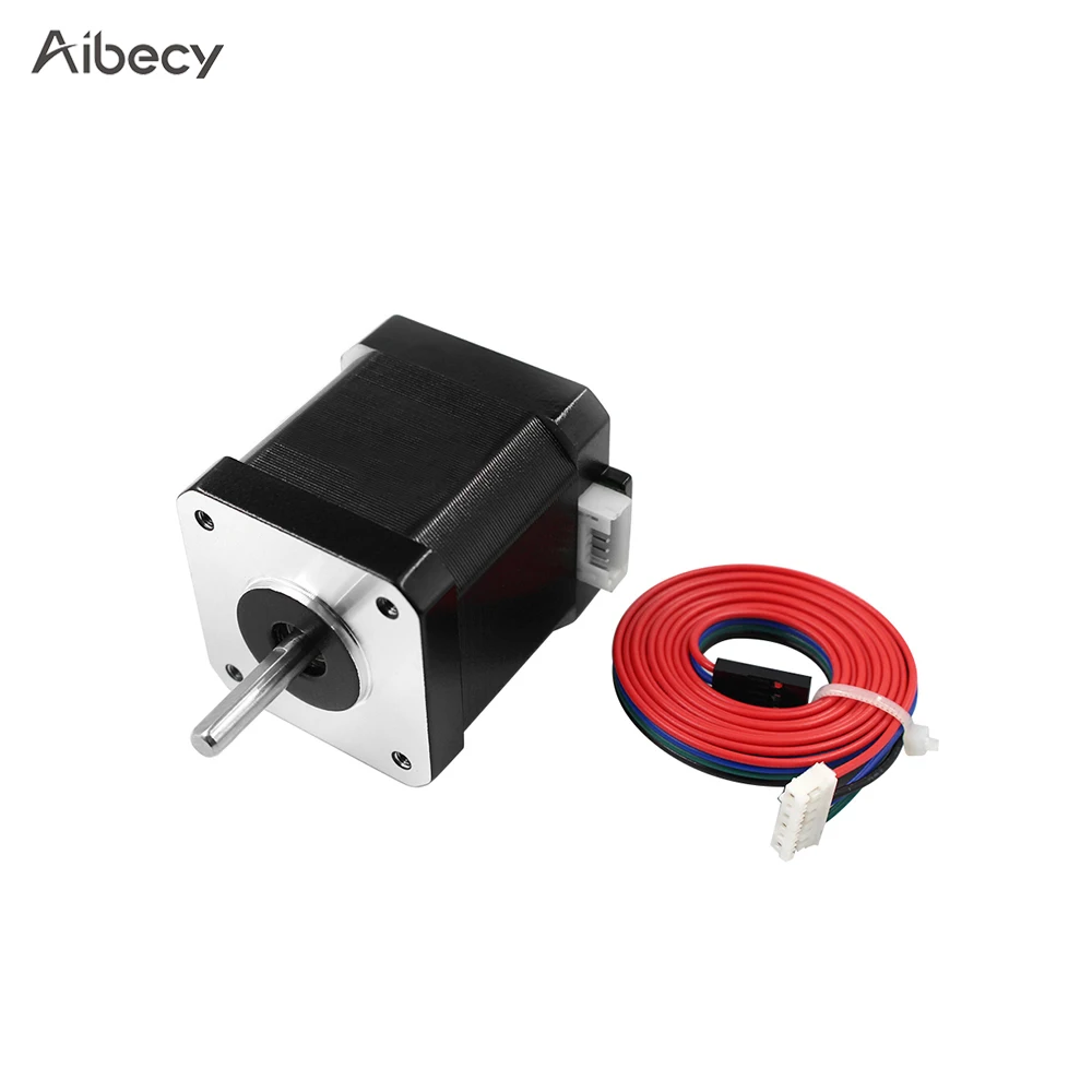 buy Aibecy 3D Printer Motor 17HS8401S Stepper Motor Core Diameter 5mm stepping motors with 100cm Motor Wire Metal Stepper Motors
