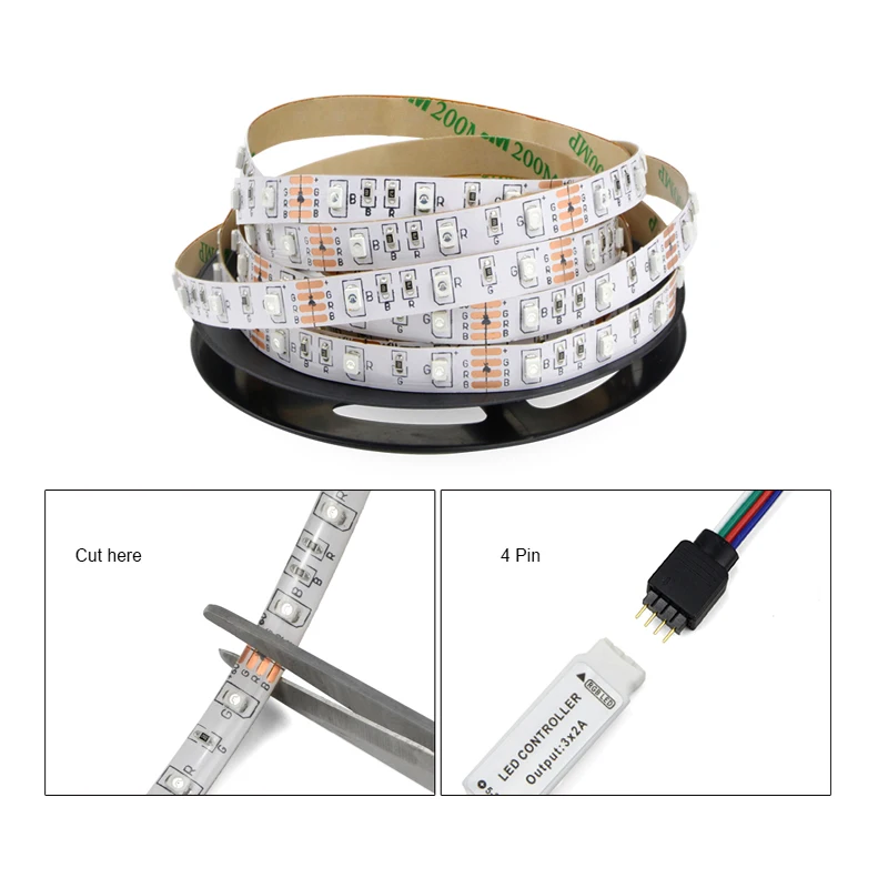 Светодиодная лента RGB с USB 5 В 2835 1/2/3/4/5 м|Светодиодные ленты| |