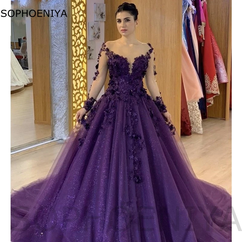 purple prom dresses, mermaid prom dresses, custom make evening dresses –  Simplepromdress