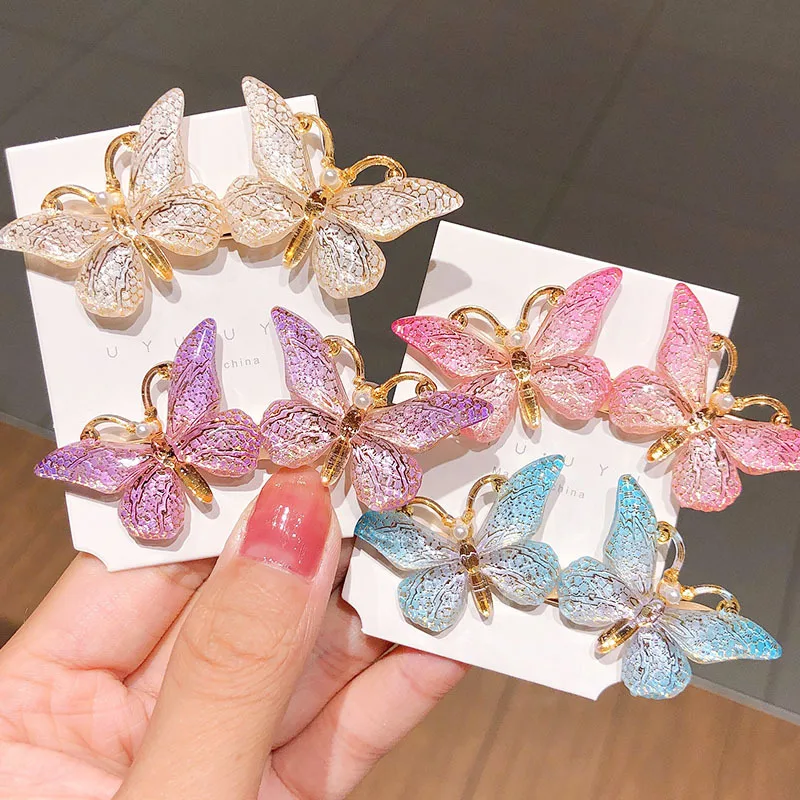 

Cute Colorful Butterfly Hair Clips Girls Kids Glitter Barrette Hairpins Wedding Hair Accessories Hair Clip Beautiful Girls Gifts