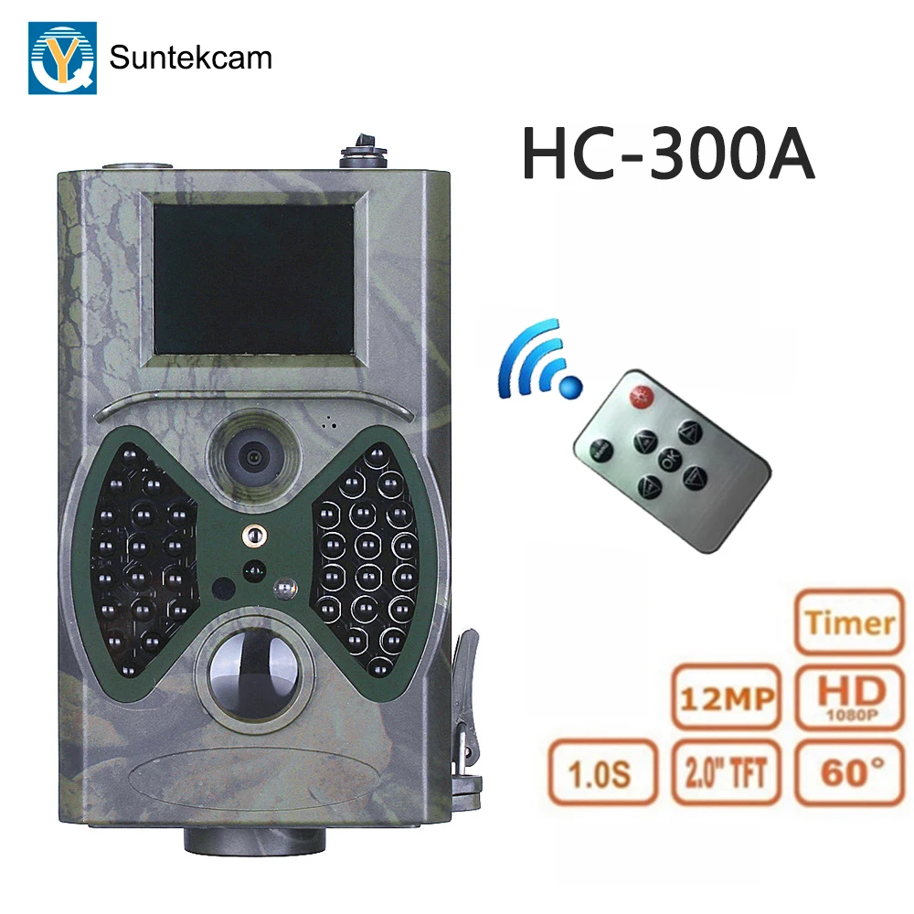 

HC-300A Trail Camera Hunting Cameras 12MP 1080P Wild Surveillance Photo Trap IP54 Waterproof 32GB Hunter Trail Scouting Camera