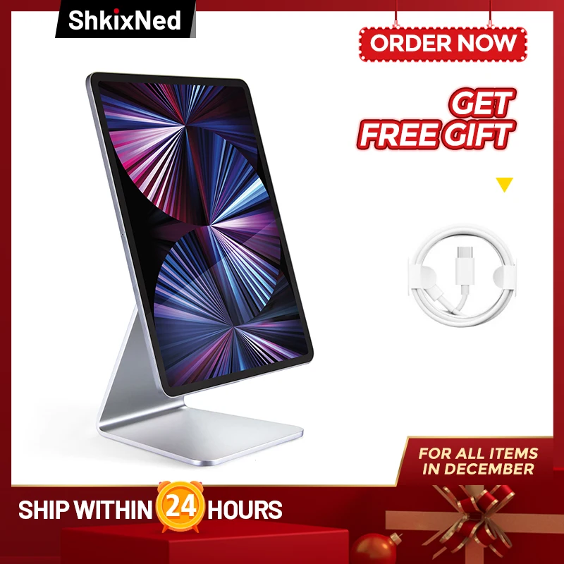 ขาตั้งแม่เหล็กสำหรับ iPad,แท็บเล็ตอลูมิเนียมปรับได้เดสก์ท็อปสำหรับ