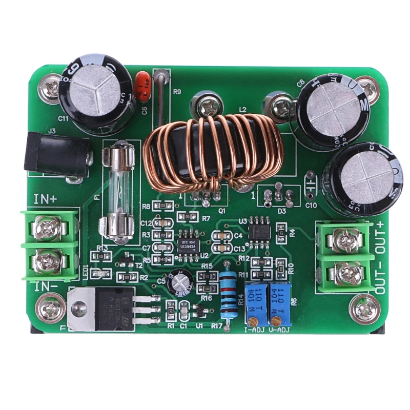 Новый DC 10V 60V 12V 24V 36V 48V 80V 10A/600W преобразователь Повышающий Модуль Питание|Печатные