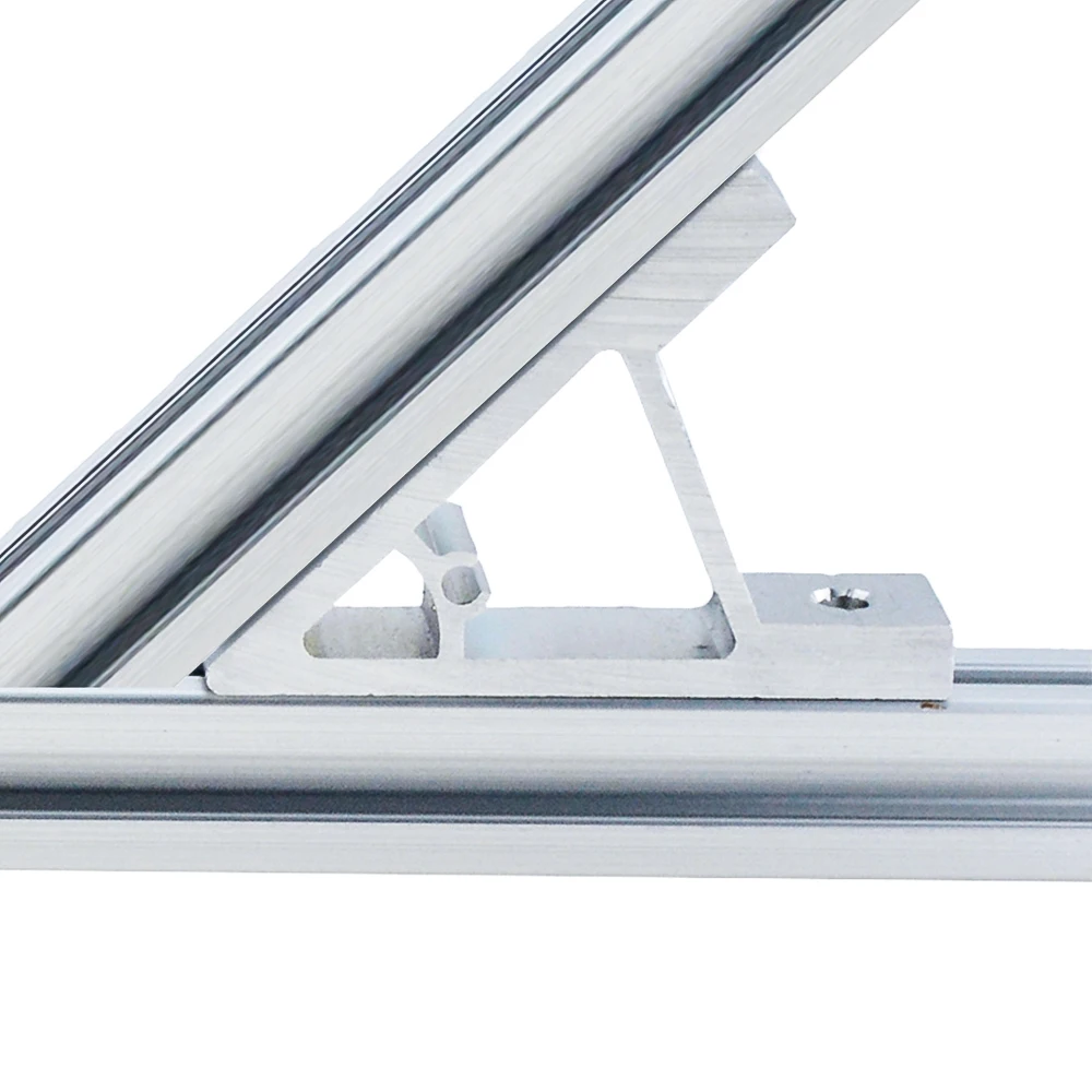 Промышленный высокоинтенсивный угловой кронштейн для профиля на 45 градусов 1 шт.