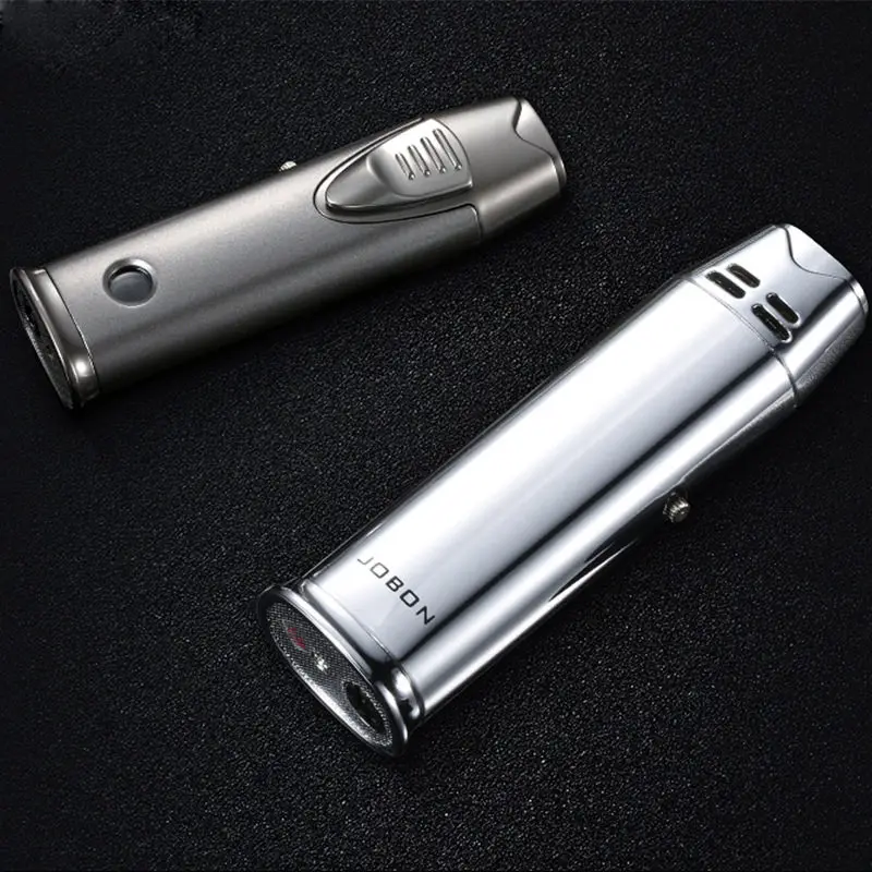 Двойной огонь Портативный сигарета легкие металлические зажигалки