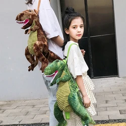 Mochilas de dianosauro para niños y niñas, bolsa de peluche de dinosaurio 3D, mochila de bebé, bolsas de dinosaurio de animales bonitos, juguetes, 2022