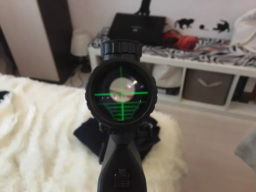 Ohhunt Охота 4X32 ACOG реальный оптоволоконный прицел BDC шеврон Подкова тактический прицел оптические прицелы для cal. 223. 308 печать логотипа