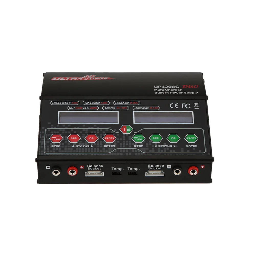 UP120AC DUO 120 Вт/120 Вт LiIo LiPo LiFe NiMH NiCD Батарея мульти баланс зарядное устройство Dis зарядное устройство RC автомобиль Дрон лодка части для вертолета