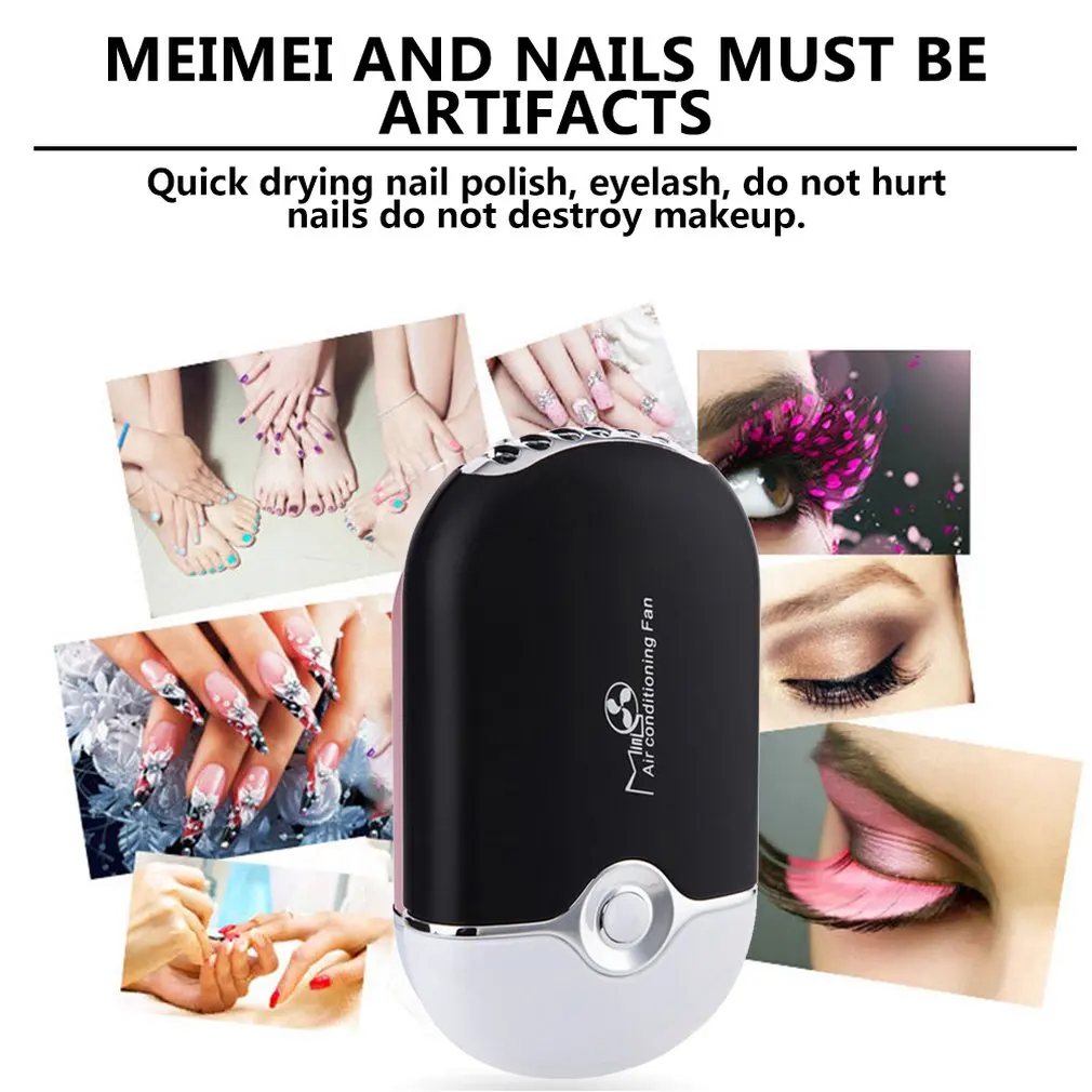 Grafting Planting False Eyelash Blower Mini Handheld Air Conditioner Small Fan Usb Charging Leafless Fan Appliance