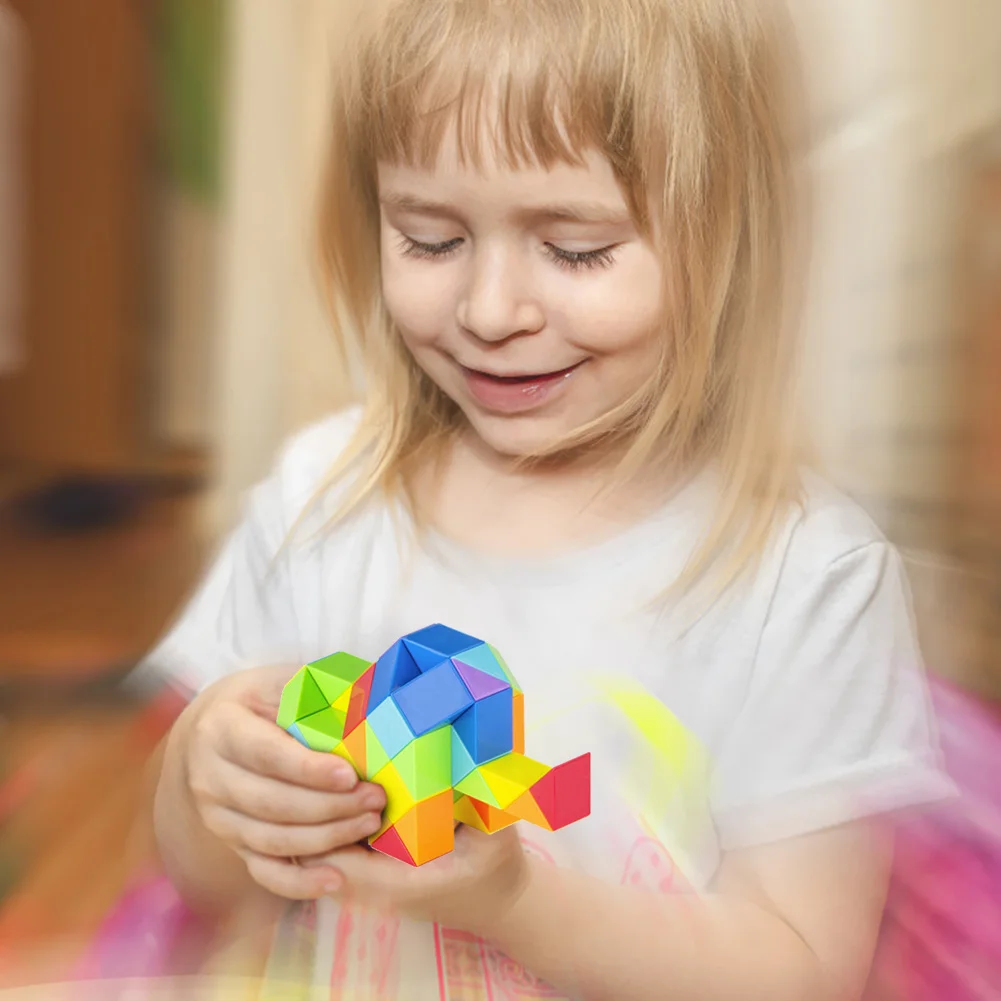 24/36/48/60/72 Magic Ruler Snake Twist Cube Stress Educational Toys Children Gifts Magic Puzzle Folding Educational Toys