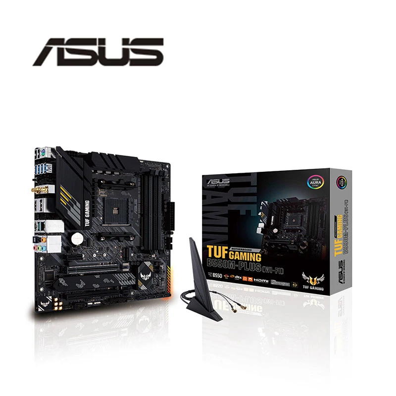ASUS TUF GAMING B550M PLUS (WI-FI) Micro-ATX M.2 SATA USB 3.2 Support AM4 Ryzen Desktop CPU
