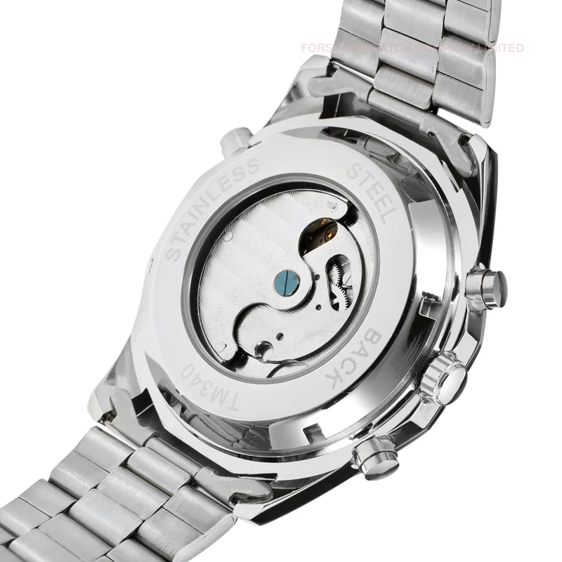 Мужские часы FORSINING брендовые автоматические механические часы Стальные прозрачные турбийон наручные часы для мужчин s часы Relogio Masculino