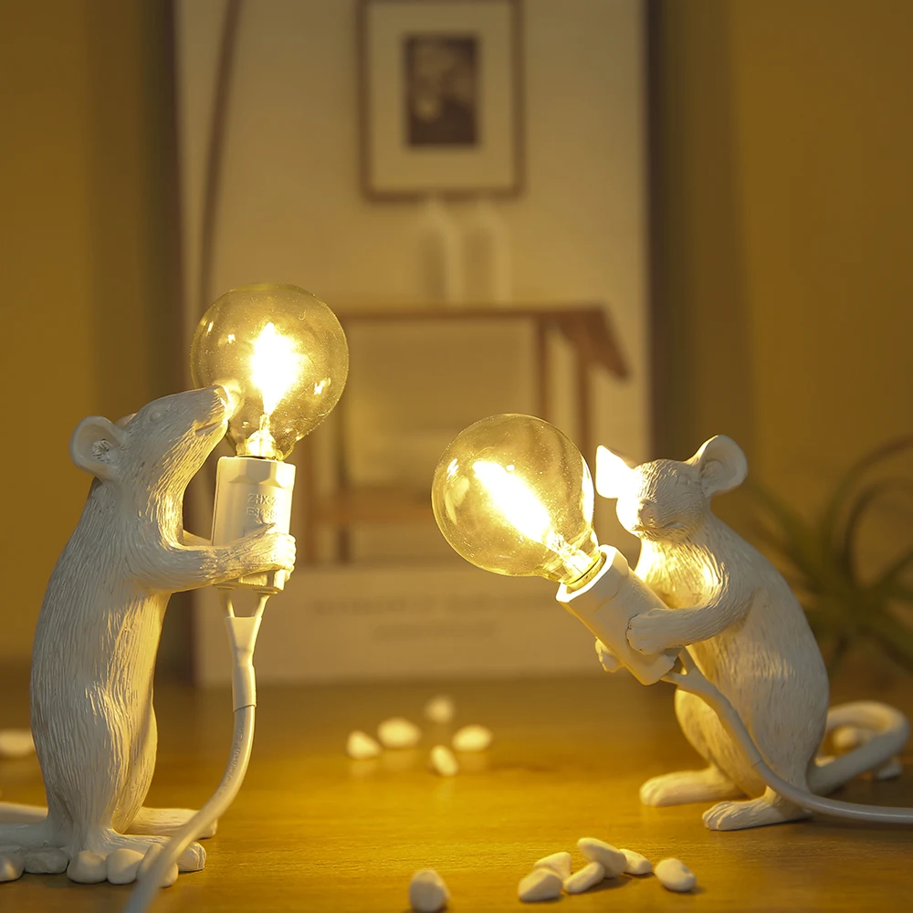 Современные ночники SELETTI из смолы в виде мыши светодиодсветодиодный лампы E12