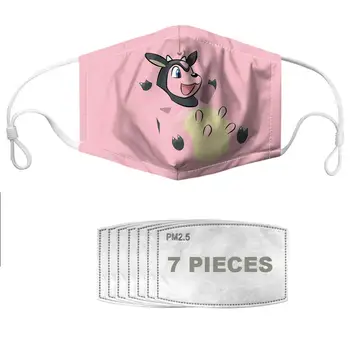 

NOISYDESIGNS Kids Face Mouth Mask Reusable Anti Dust Breathable Protective Children Cartoon Cute PM2.5 Anti Haze Mouth Muffle