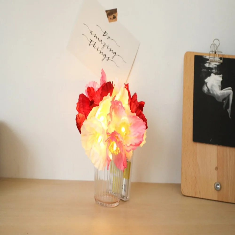 10/20LEDString светильник Рождество оранжевый цветок чертополоха строка светильник ing Батарея LEDFairy светильник вечерние DecorLampDC12V без Батарея