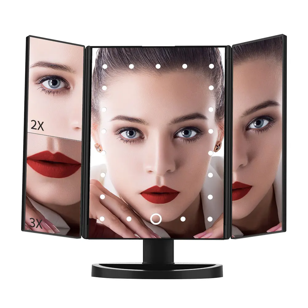 DIOZO сенсорный экран 21 светодиодный фонарь зеркало для макияжа 1X/2X/3X