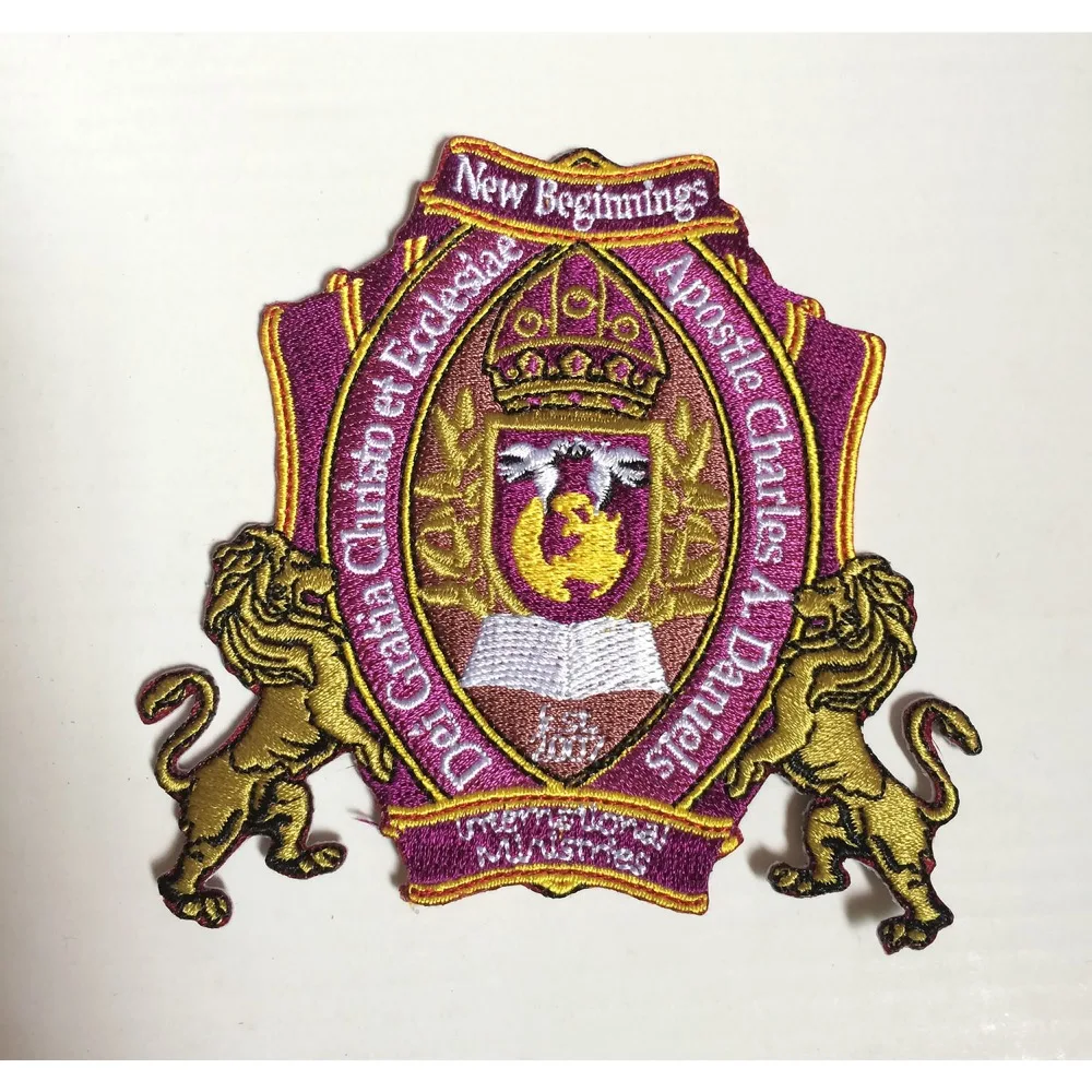 Bishop embroidery patches