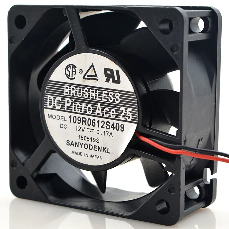 Для Sanyo 6025 12v 0.17a109r0612s409 6 см, 6 см шасси вентилятор охлаждения