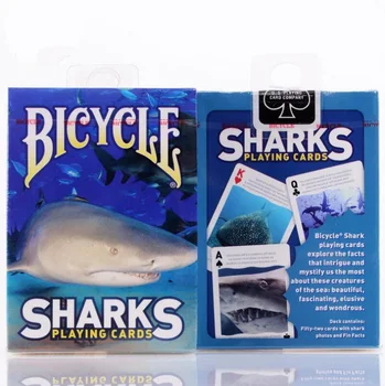 

Bicycle Cards Sharks Playing Cards Regular Bicycle Deck Rider Back Card Magic Trick Magic Props