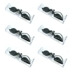 6 pces ipl beleza 190nm 2000nm óculos de segurança do laser eyepatch eyeshield preto cliente proteção para os olhos