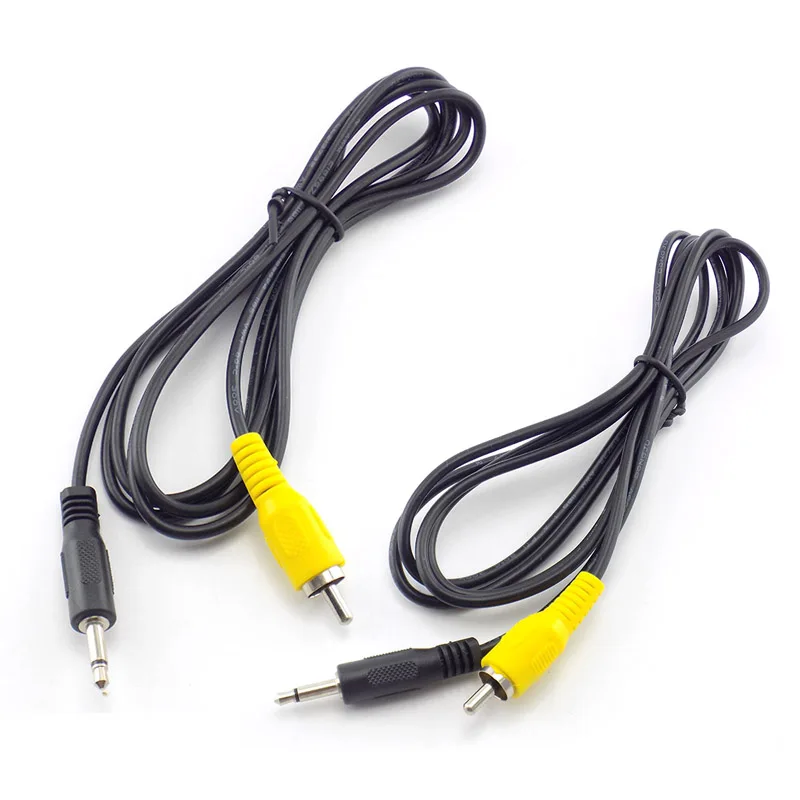 

1.5 Meter 3.5 mm 1/8" Mono Plug To Single RCA Male Jack Cable For Audio Video Adapter Connector Cord