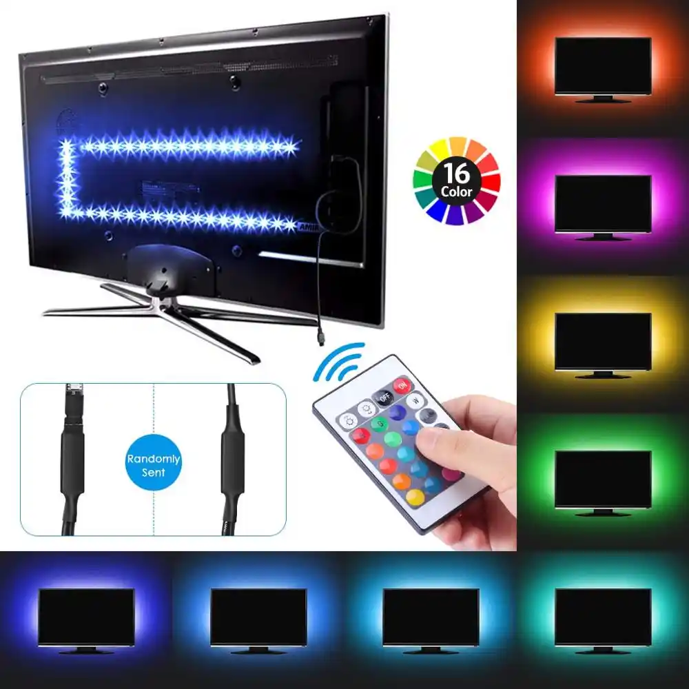 amir tv led light strip 30 led tv backlight strip usb bias monitor lighting changing color strip kit accent light set jk419