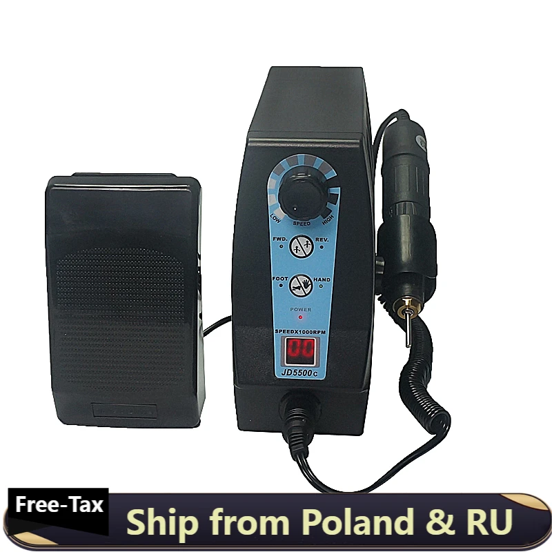 Электрическая машинка для полировки ногтей JD5500C RPM 120 Вт Jsda фрезерный станок