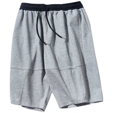 Хлопковые мужские шорты до колена, шорты для фитнеса, дышащие шорты из хлопка, мужские Брендовые повседневные летние шорты размера плюс CC50DK37