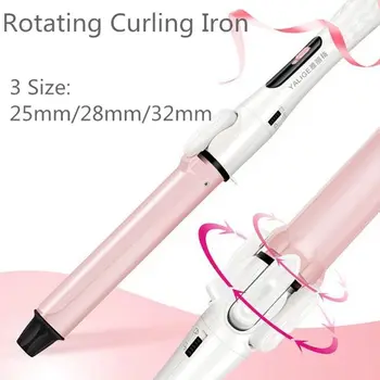 

Professional Rotating Curling Iron Ceramic Hair Curler Wand Waver Fashion Styling Tool