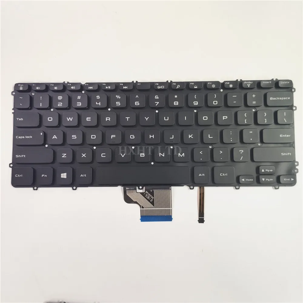 Оригинальная новая клавиатура для ноутбука Dell XPS 15 9530 M3800 с американской раскладкой с подсветкой, хорошая работа
