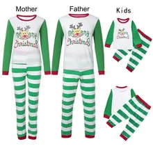 Рождественская семейная одежда для сна; пижамный комплект для мамы, папы и детей; Рождественский костюм для женщин, мужчин, девочек и мальчиков
