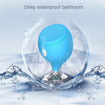 

Bluetooth Speaker with Mobile Phone Stand Function: Suction Cup Type Tail Whale Floating Bathroom Waterproof Speaker