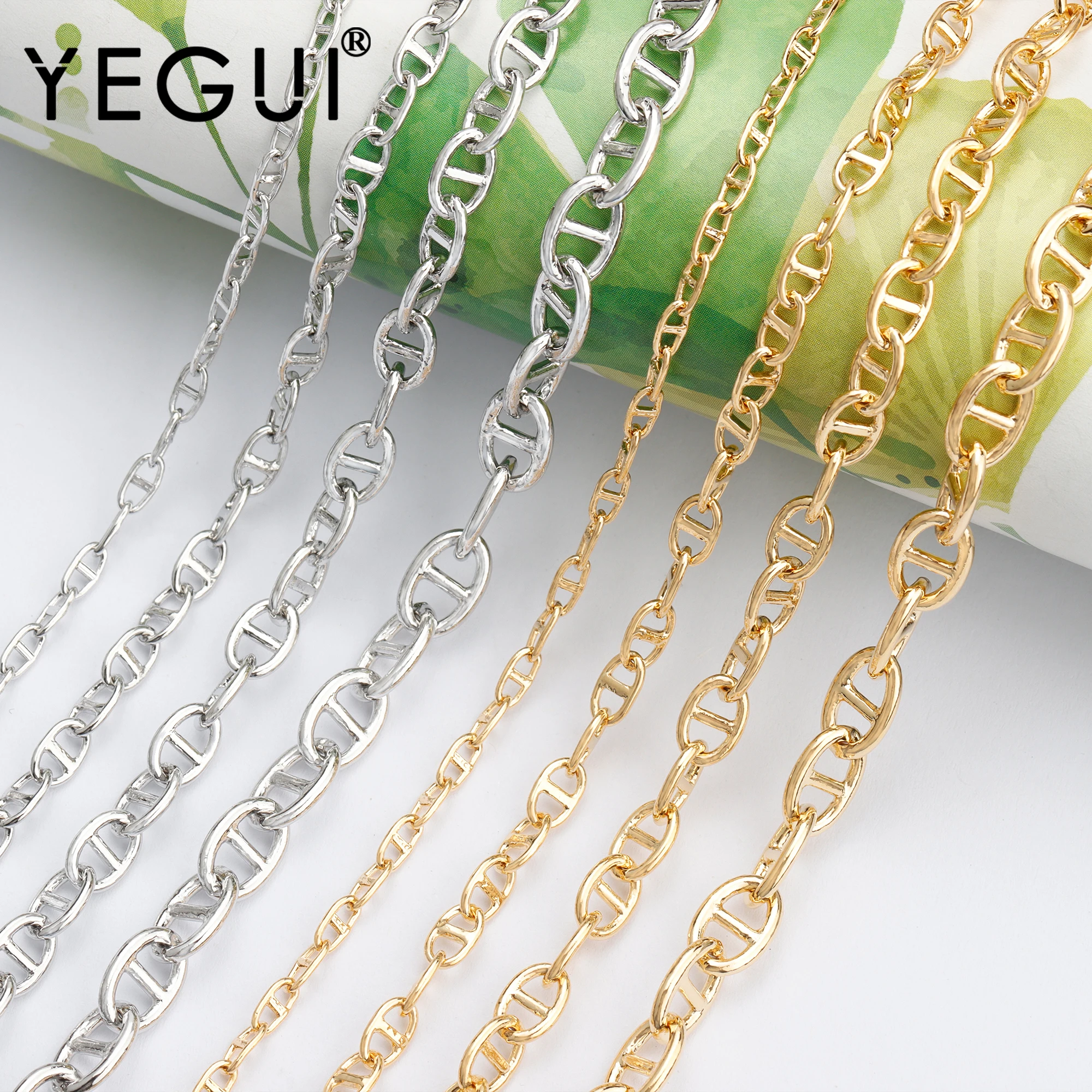 Gold Plated Chain Jewelry Making 18k Gold Chain Jewelry Making C168