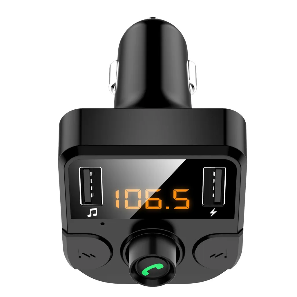 Автомобильный Bluetooth 5,0 fm-передатчик Беспроводной Громкая связь приемник Авто mp3-плеер 3.1A двойной USB быстрое зарядное устройство автомобильные аксессуары