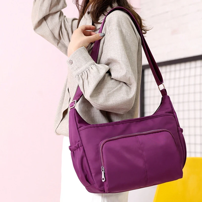 Сумка мешок легкая модная сумка через плечо Женская Повседневная вместительная