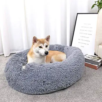 

2020 NEW Autumn And Winter Thick Plush Round Pet Nest Pad Cat Litter Kennel Warm And Comfortable Pet Nest Kennel