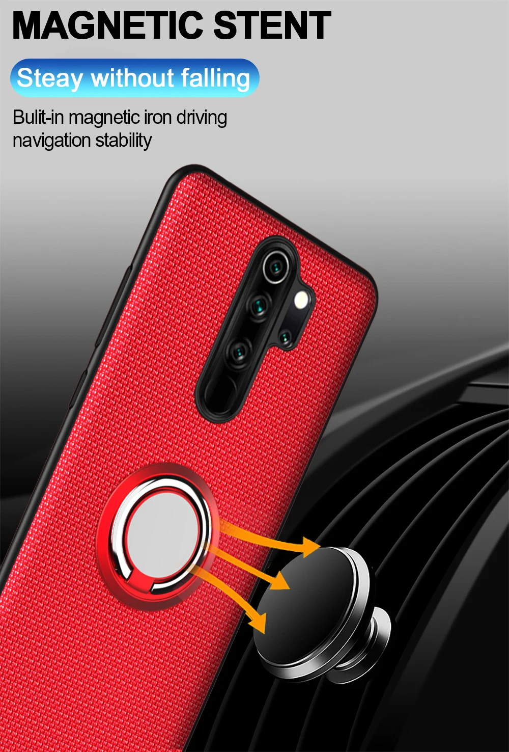 Защитный чехол для Red mi Note 8 Pro 8T 7 Чехол для Xiaomi mi Note 10 CC9 Pro магнитное автомобильное кольцо-держатель на палец кожаный полный Чехол